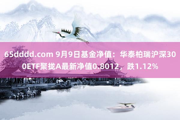 65dddd.com 9月9日基金净值：华泰柏瑞沪深300ETF聚拢A最新净值0.8012，跌1.12%