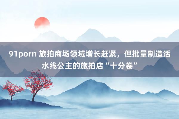 91porn 旅拍商场领域增长赶紧，但批量制造活水线公主的旅拍店“十分卷”